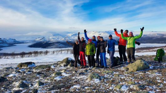 Schneeschuh-Tour Kungsleden von Abisko nach Vakkotavare