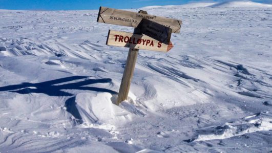 Skiwanderung auf der Trolløypa